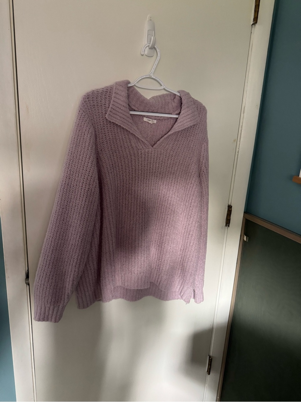 Maurices Lavender V-Neck Knit Pullover